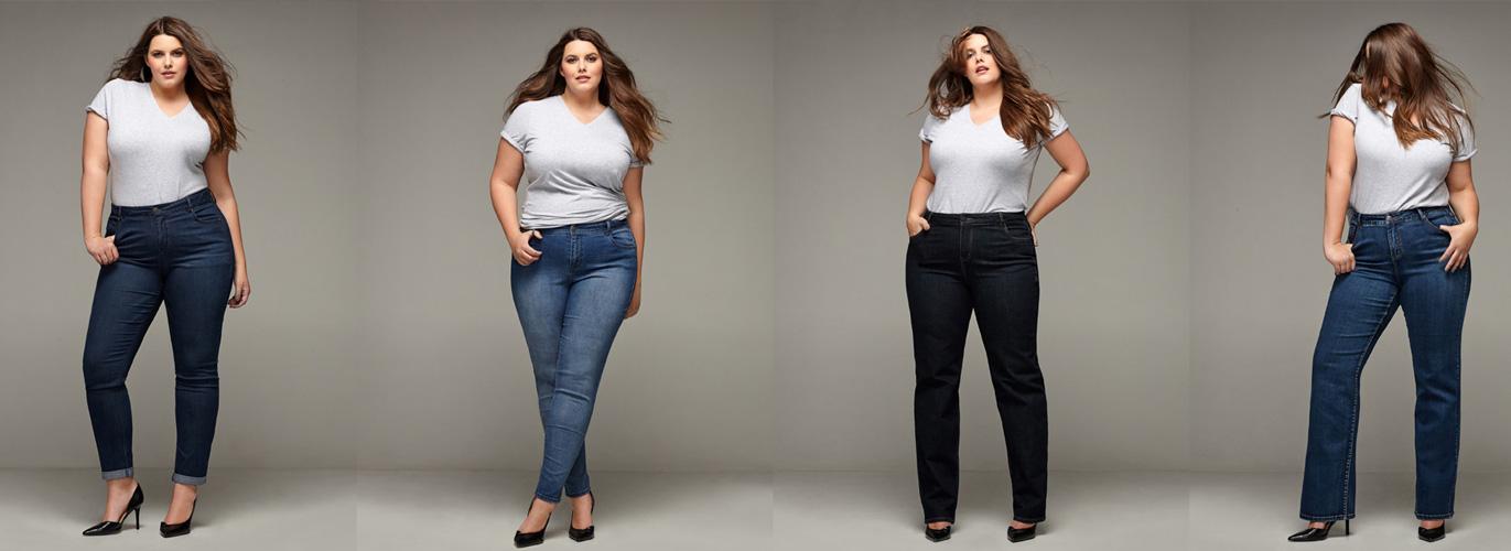 Критерии выбора джинсов для полных дам