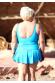 Бирюзовый купальник-платье для полных женщин RX – 00154